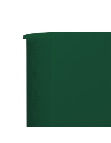 Paravento a 3 Pannelli in Tessuto 400x160 cm Verde