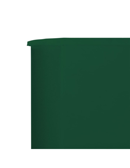 Paravento a 3 Pannelli in Tessuto 400x160 cm Verde