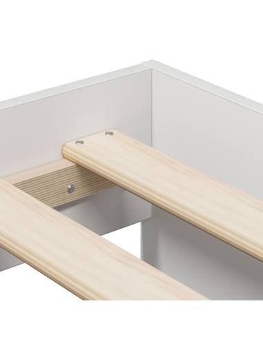 Struttura del letto Bianco 70 x 190 cm Legno multistrato