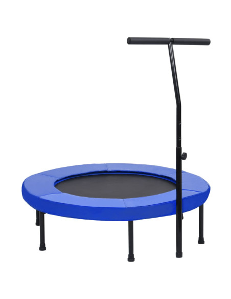 Trampolino da Fitness con Manico e Tappetino di Sicurezza 102cm