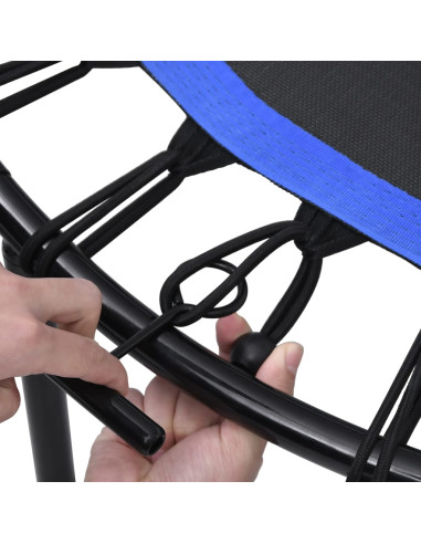 Trampolino da Fitness con Manico e Tappetino di Sicurezza 102cm