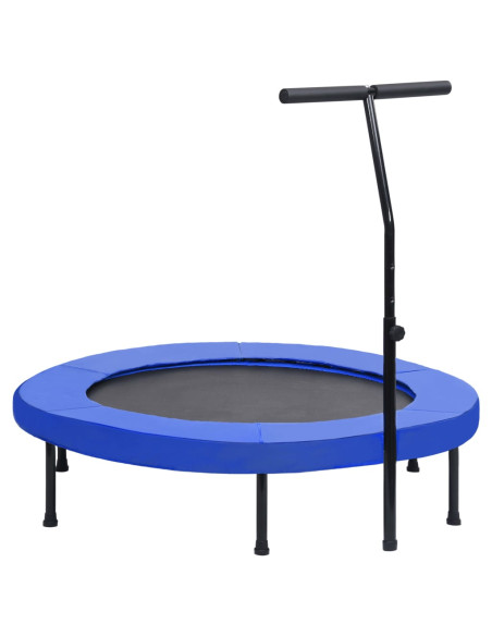 Trampolino da Fitness con Manico e Tappetino di Sicurezza 122cm
