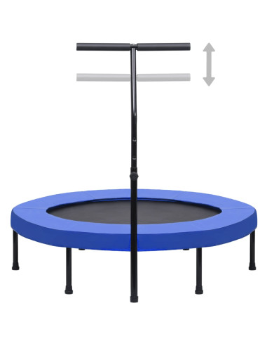 Trampolino da Fitness con Manico e Tappetino di Sicurezza 122cm