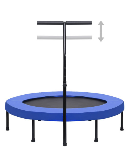 Trampolino da Fitness con Manico e Tappetino di Sicurezza 122cm
