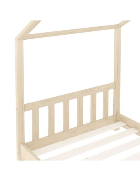 Giroletto per Bambini in Legno Massello di Pino 80x160 cm