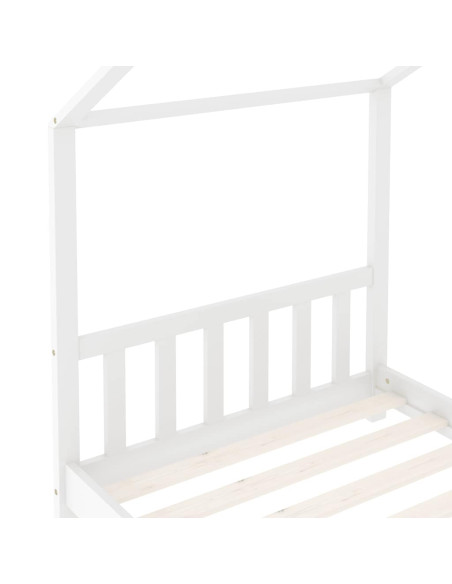 Giroletto per Bambini Bianco in Massello di Pino 80x160 cm