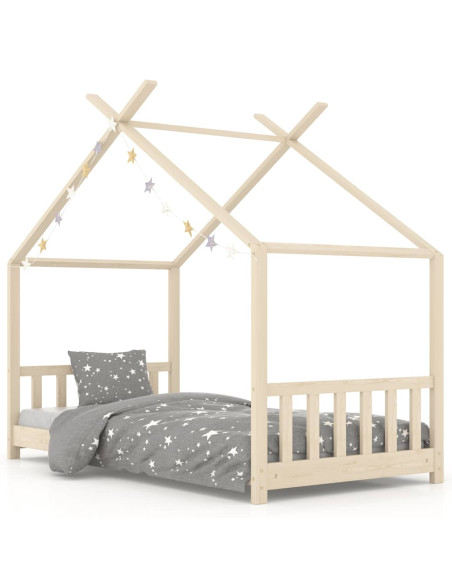 Giroletto per Bambini in Legno Massello di Pino 80x160 cm