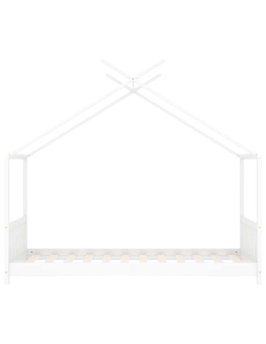 Giroletto per Bambini Bianco in Massello di Pino 80x160 cm