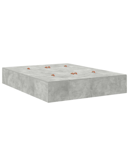 Struttura Letto Contenitore  Grigio cemento Legno ingegnerizzato
