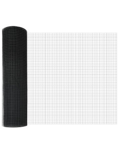 Palo della recinzione Grigio 25 x 0,5 m (rete 16 x 16 mm) 2