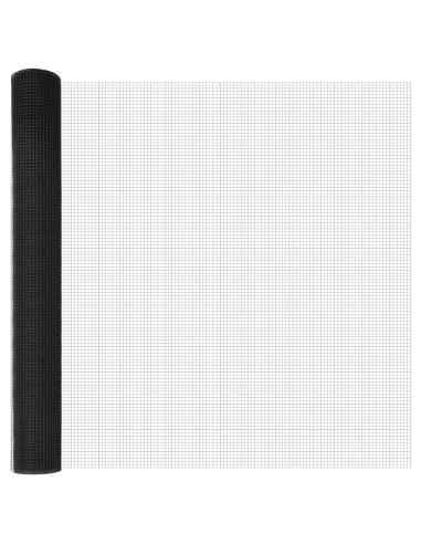 Palo della recinzione Grigio 25 x 1 m (rete 12 x 12 mm) Acciaio