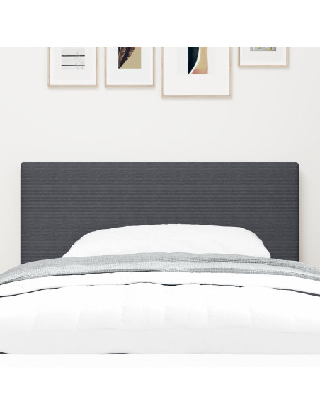 Testiera con testiera Grigio scuro 90 cm Pelle Sintetica