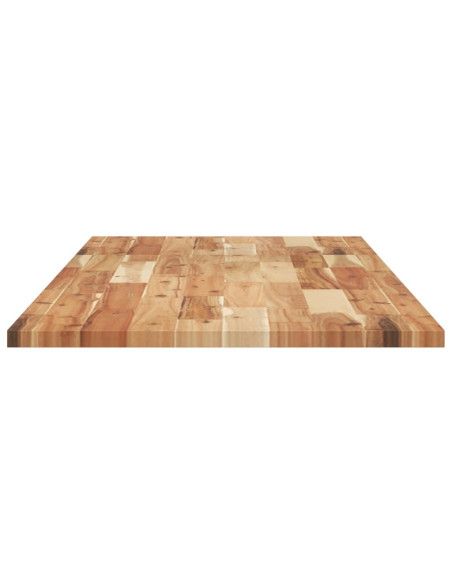 Piano Tavolo Rettangolare 120x50x2cm Legno Massello di Acacia