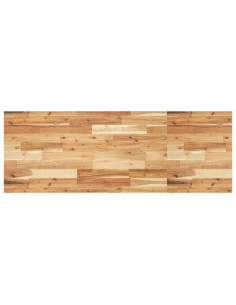 Piano Tavolo Rettangolare 120x50x2cm Legno Massello di Acacia 2