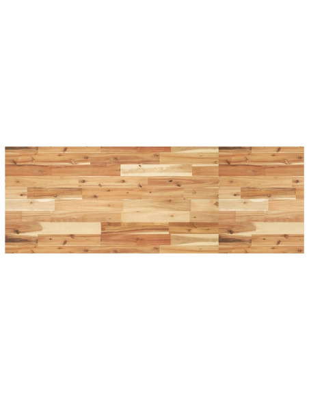 Piano Tavolo Rettangolare 120x50x2cm Legno Massello di Acacia