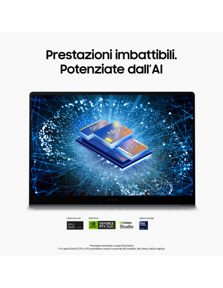 Samsung Galaxy Book4 Ultra Laptop, Intel® Core™ Ultra 7 155H, 16GB RAM, 512GB SSD, 16" Dynamic AMOLED 2X touch, Windows 11 Ho