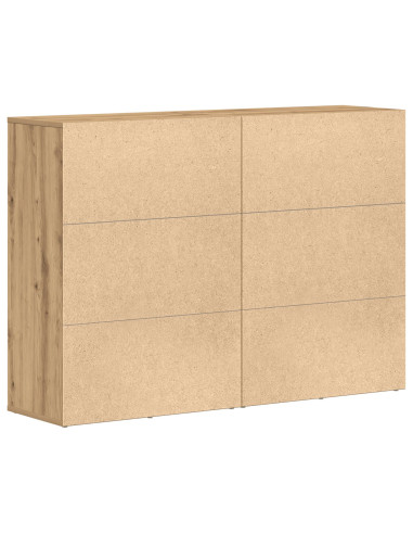 Credenza con cassetto 2 pcs Rovere artigianale 60 x 31 x 84 cm