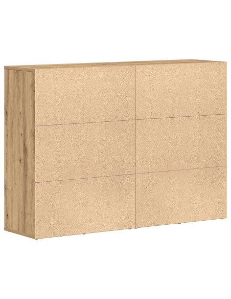 Credenza Set di 2 Rovere artigianale MDF, Truciolare Grande