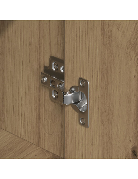 Credenza con cassetto 2 pcs Rovere artigianale 60 x 31 x 84 cm