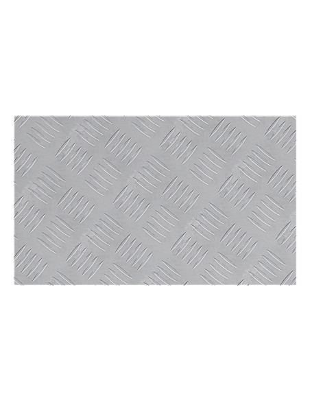Pannelli in Alluminio a Scacchi 2 pz Antiscivolo 50x30 cm