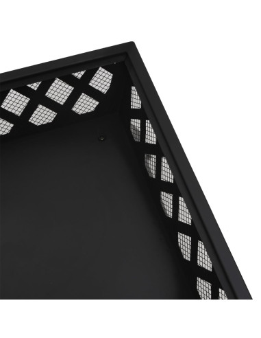 Braciere con Attizzatoio 50 cm XXL in Acciaio