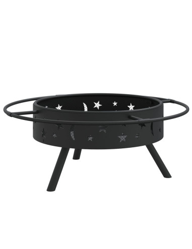 Braciere con Attizzatoio 70 cm XXL in Acciaio