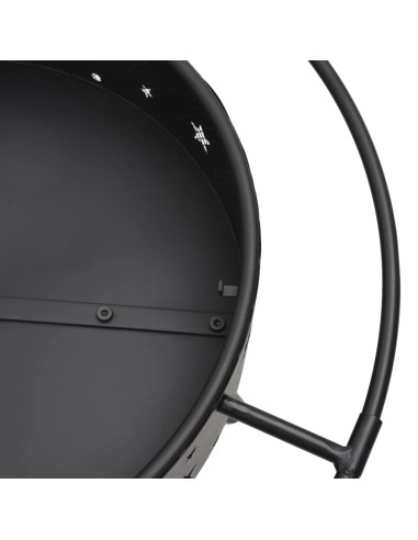 Braciere con Attizzatoio 70 cm XXL in Acciaio