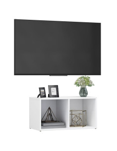 Mobile Porta TV Bianco 72x35x36,5 cm in Legno Multistrato 2