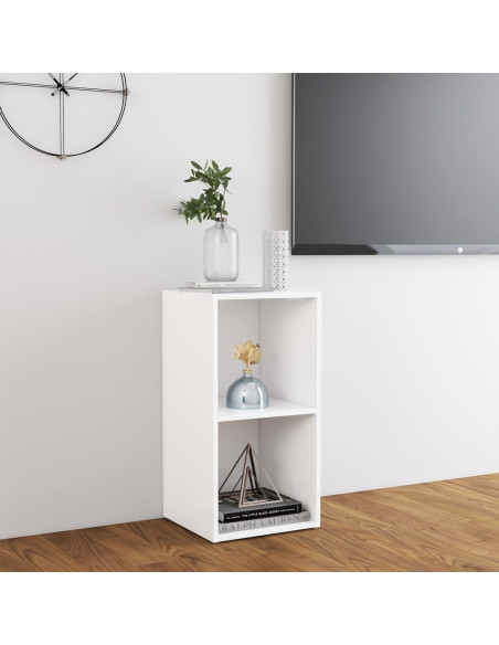 Mobile Porta TV Bianco 72x35x36,5 cm in Legno Multistrato