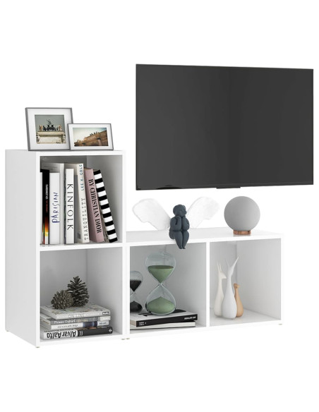 Mobili TV 2 pz Bianchi 72x35x36,5 cm in Truciolato