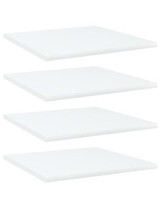 Ripiani per Libreria 4pz Bianchi 40x40x1,5 cm Legno Multistrato