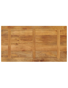 Piano per Tavolo 110x50x2,5cm Rettangolare Legno Massello Mango