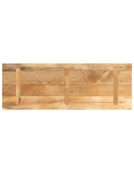 Piano per Tavolo 140x50x2,5cm Rettangolare Legno Massello Mango