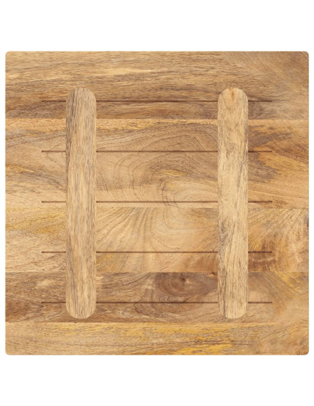 Piano per Tavolo 50x50x3,8 cm Quadrato Legno Massello di Pino