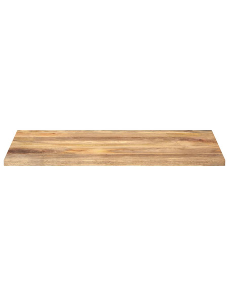 Piano per Tavolo 110x70x3,8cm Rettangolare Legno Massello Mango