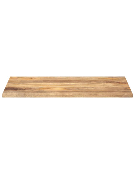 Piano per Tavolo 120x60x3,8cm Rettangolare Legno Massello Mango