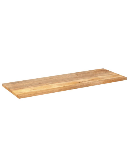 Piano per Tavolo 140x50x2,5cm Rettangolare Legno Massello Mango