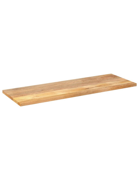 Piano per Tavolo 140x60x3,8cm Rettangolare Legno Massello Mango