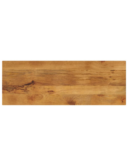 Piano per Tavolo 160x50x2,5cm Rettangolare Legno Massello Mango