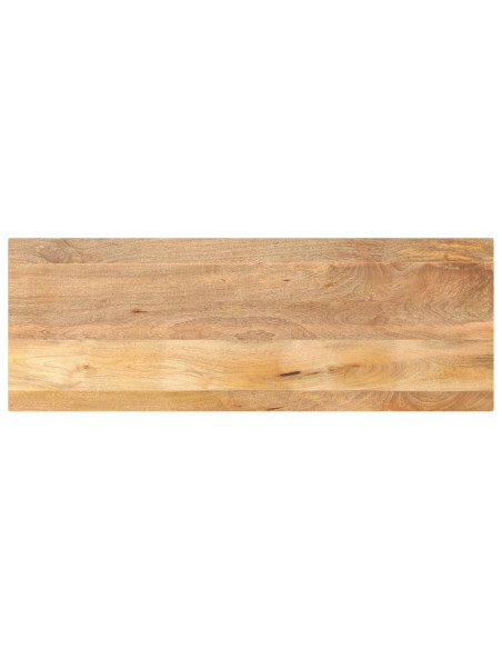 Piano per Tavolo 160x50x2,5cm Rettangolare Legno Massello Mango