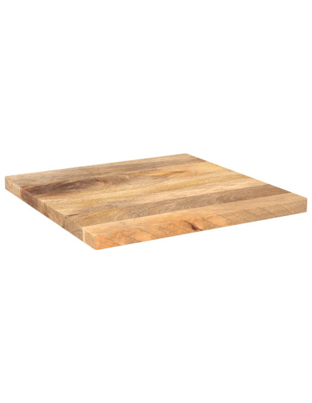 Piano per Tavolo 50x50x3,8 cm Quadrato Legno Massello di Pino