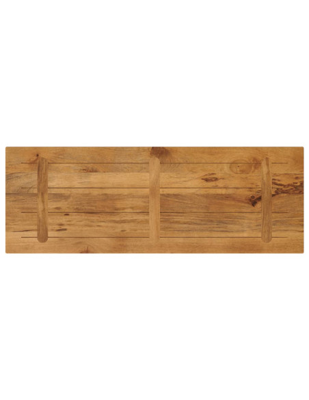 Piano per Tavolo 160x50x3,8cm Rettangolare Legno Massello Mango