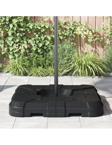 Base per Ombrellone a Braccio Nero 88,5 x 88,5 x 12 cm