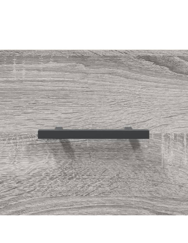 Credenza Grigio Sonoma 69,5x34x180 cm in Legno Multistrato