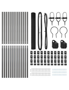 Palo della recinzione Grigio 25 x 1,2 m (rete 16 x 16 mm)