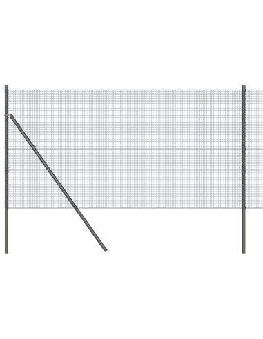 Palo della recinzione Grigio 25 x 1,2 m (rete 16 x 16 mm)