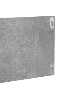 Mensole Muro 2pz Grigio Cemento 80x11,5x18cm Legno Multistrato
