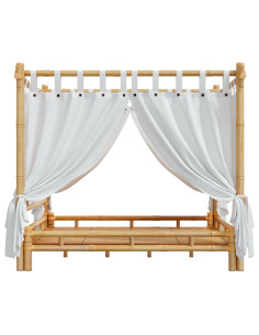 Letto a Baldacchino 160x200 cm in Bambù
