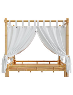 Letto a Baldacchino 180x200 cm in Bambù