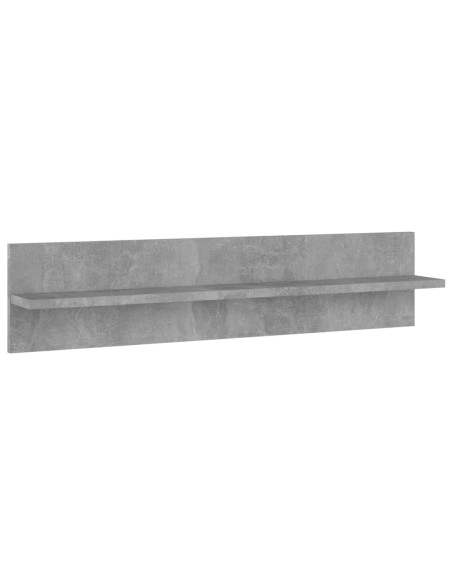 Mensole Muro 2pz Grigio Cemento 80x11,5x18cm Legno Multistrato